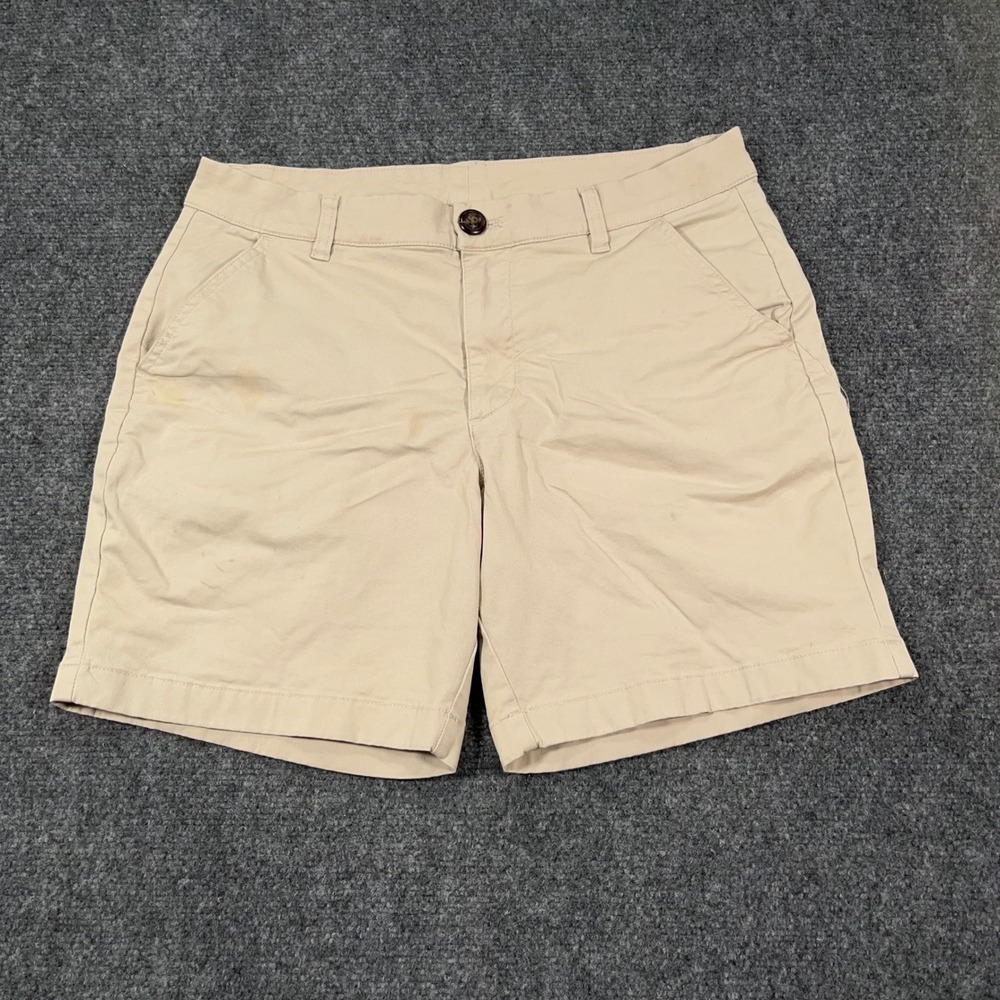Chubbies The Khakinators Chino Shorts Men 32 7" Inseam Flat Front Khaki Tan READ